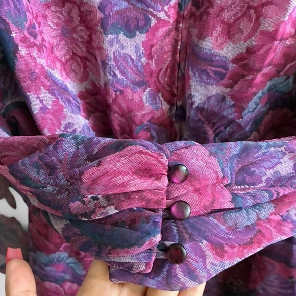 Lisa Michaels Vintage Floral Dress - Picture 4 of 8